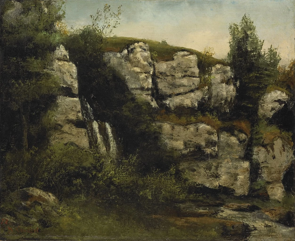 Paesaggio con scogliere rocciose e una cascata - Rijksmuseum, Amsterdam